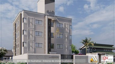 apartment em Rua Aldo Soares da Silva, Krequer - São João Batista - SC