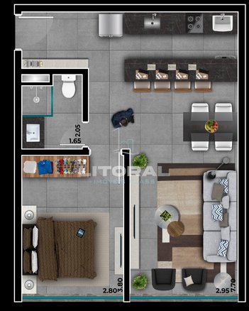 apartment em Avenida Central, Xangri-Lá - Xangri-Lá - RS