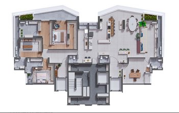 apartment em Rua Armando de Oliveira Cobra, Parque Residencial Aquarius - São José dos Campos - SP