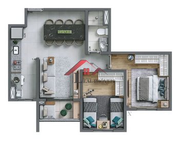 apartment em Avenida Dr. Rudge Ramos, Rudge Ramos - São Bernardo do Campo - SP