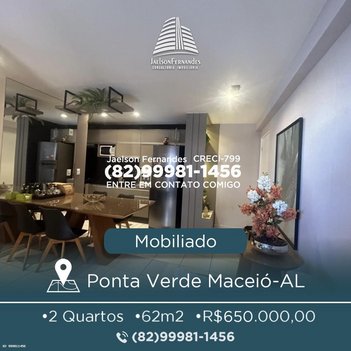 apartment em Rua Doutor Antônio Cansanção, Ponta Verde - Maceió - AL