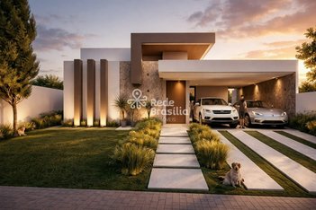 house em Condomínio Mini Chácaras do Lago Sul, Setor Habitacional Jardim Botânico - Brasília - DF