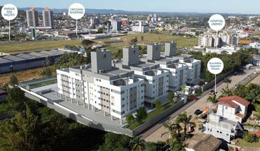 apartment em Rua Hilário Francioni, Ceará - Criciúma - SC
