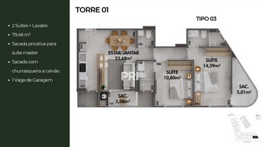 apartment em Rua Leonel Pereira, Cachoeira do Bom Jesus - Florianópolis - SC