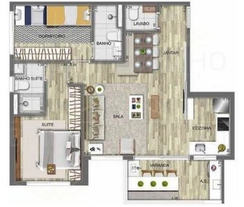 apartment em Avenida Andrômeda, Green Valley Alphaville - Barueri - SP