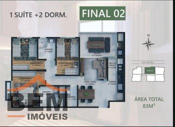 apartment em Rua José Gall, Dom Bosco - Itajaí - SC