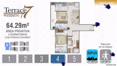 apartment em Rua Itararé, Guilhermina - Praia Grande - SP