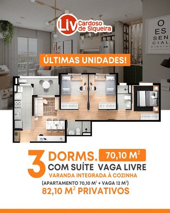 apartment em Rua Coronel Cardoso de Siqueira, Vila Oliveira - Mogi das Cruzes - SP