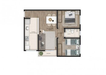 apartment em Rua Francisco Lopes Cançado, Bom Retiro - Betim - MG