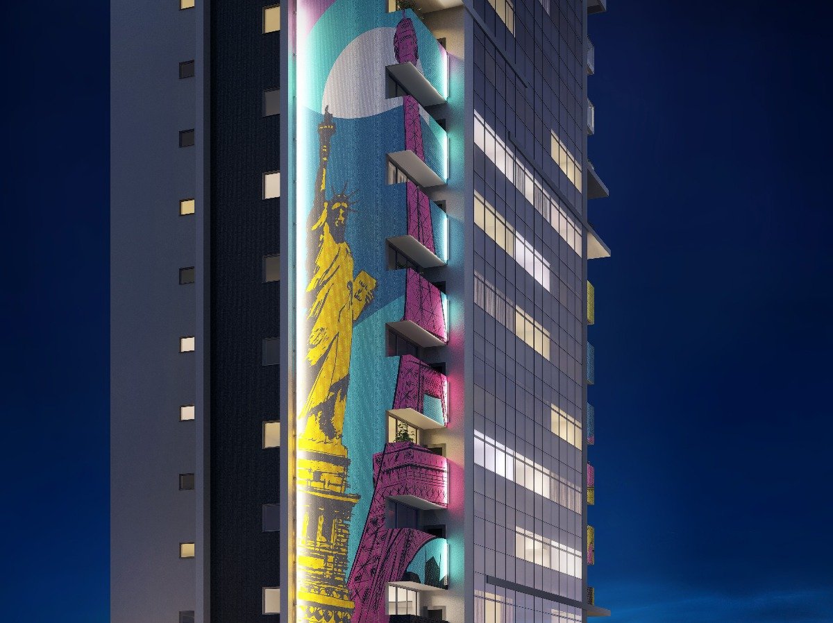 ##empreendimento_02## Obra de arte na fachada