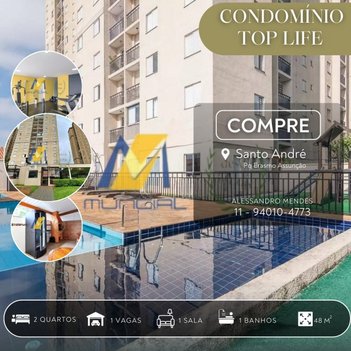 apartment em Avenida Itamarati, Parque Erasmo Assunção - Santo André - SP