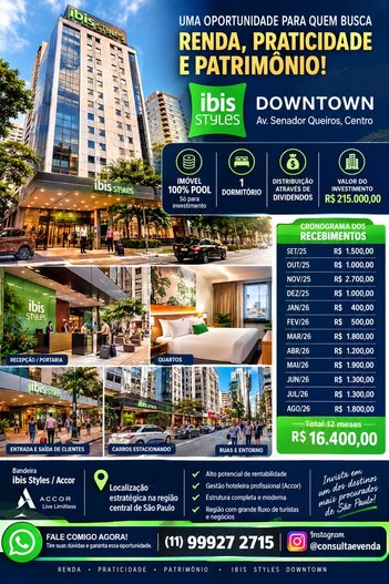 apartment em Avenida Senador Queirós, Centro - São Paulo - SP