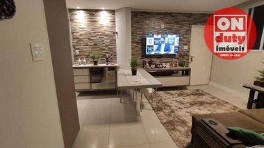 apartment em Rua Barão de Paranapiacaba, Encruzilhada - Santos - SP