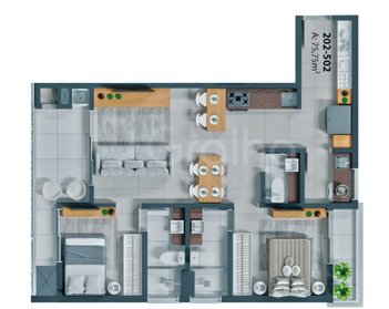 apartment em Rua Jurerê Tradicional, Jurerê - Florianópolis - SC