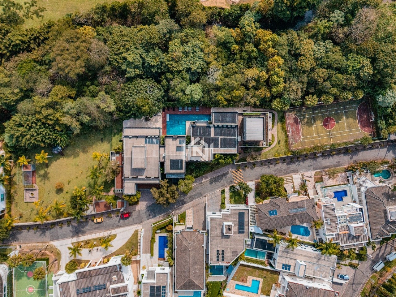 casa a venda no condominio Sp2 vista aerea 3d