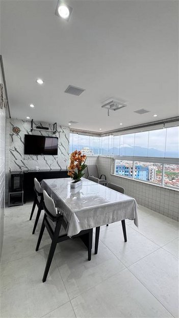 apartment em Rua Jurubaíba, Caiçara - Praia Grande - SP