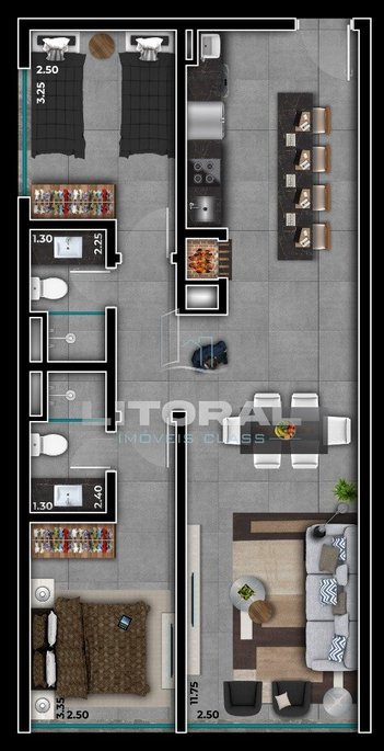apartment em Avenida Central, Xangri-Lá - Xangri-Lá - RS