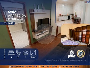 house em Avenida Professor Vicente Quirino, Aparecida - Jaboticabal - SP