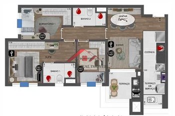 apartment em Rua Vinte e Oito de Julho, Fundação - São Caetano do Sul - SP