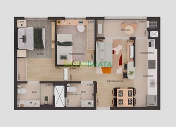 apartment em Rua Jangada, Zona 07 - Maringá - PR