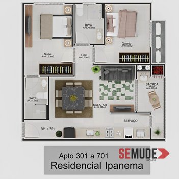 apartment em Rua Capitão Romualdo de Barros, Carvoeira - Florianópolis - SC