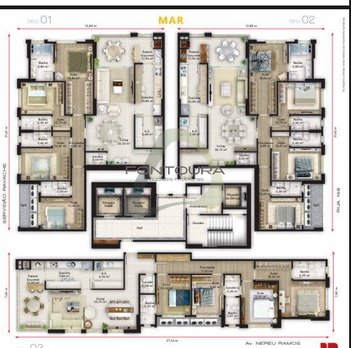 apartment em Avenida Nereu Ramos, Centro - Itapema - SC