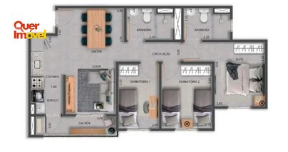 apartment em Rua Carlos Rateb Cury, Bonfim Paulista - Ribeirão Preto - SP