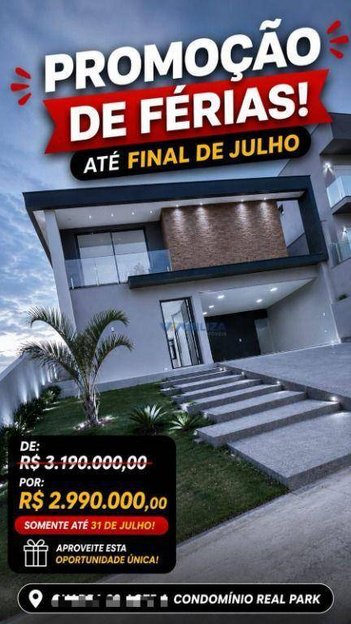 house em Rua Parque Lagoa do Peixe, Residencial Real Park - Arujá - SP