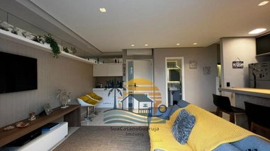 apartment em Rua Gilberto Glasser, Mar e Céu - Guarujá - SP
