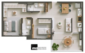 apartment em Rua Córdoba, Parque Amazônia - Goiânia - GO
