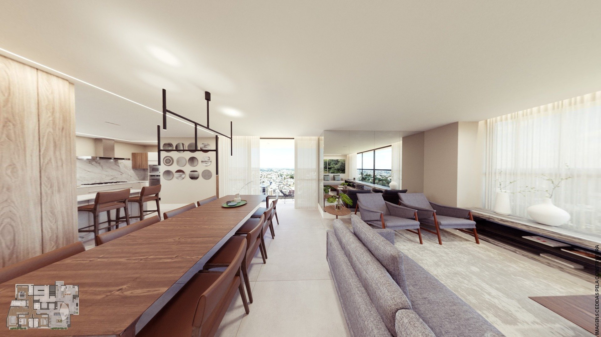 Sala para 2 ambientes
