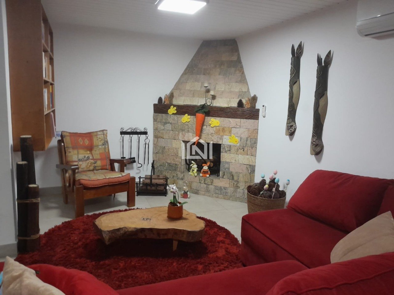 casa a venda no condominio sao paulo || - sala de lareira