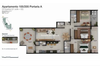 apartment em Avenida Monsenhor Ascaneo, Barra da Tijuca - Rio de Janeiro - RJ