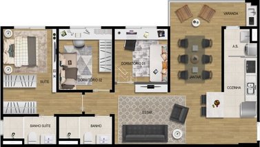 apartment em Avenida Juvenal Arantes, Jardim Carolina - Jundiaí - SP