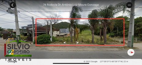 land_lot em Rodovia Doutor Antônio Luiz Moura Gonzaga, Rio Tavares - Florianópolis - SC
