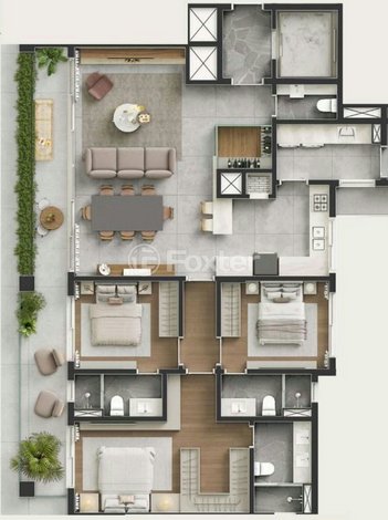 apartment em Rua Noruega, Marechal Rondon - Canoas - RS