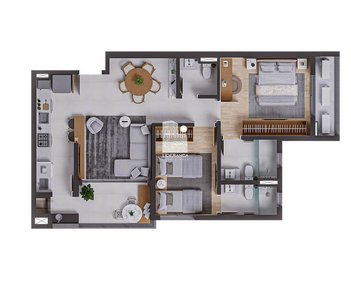 apartment em Rua Doutor Constâncio Krummel, Praia Comprida - São José - SC