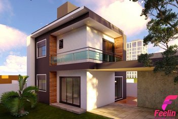 house em Servidão Dona Vitórina Lopes, Morro das Pedras - Florianópolis - SC