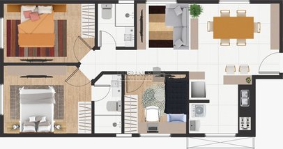 apartment em Rua Paula Ramos, Coqueiros - Florianópolis - SC