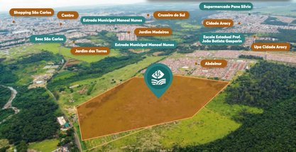 land_lot em Rua Nilceu Antoninho Salgado, Jardim das Torres Prolongamento - São Carlos - SP