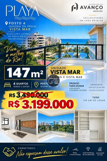 apartment em Rua Doutor Sobral Pinto, Vidigal - Rio de Janeiro - RJ