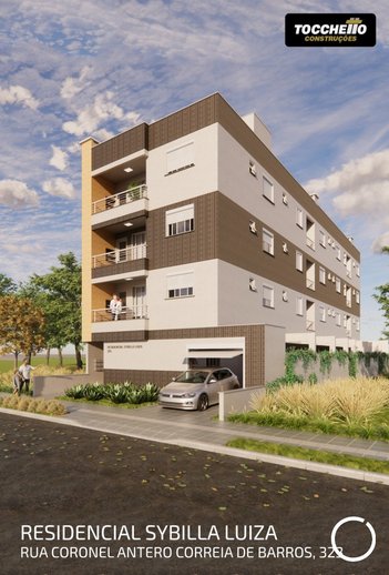 apartment em Rua Coronel Antero Correa de Barros, Bonfim - Santa Maria - RS