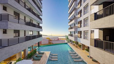 apartment em Doutor Constâncio Krummel, Praia Comprida - São José - SC