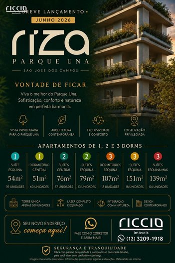 apartment em Avenida Cassiano Ricardo, Parque Residencial Aquarius - São José dos Campos - SP