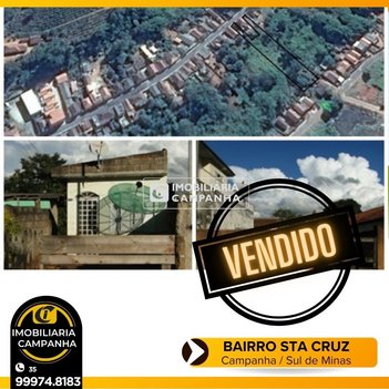 house em Rua Santa Cruz, Santa Cruz - Campanha - MG