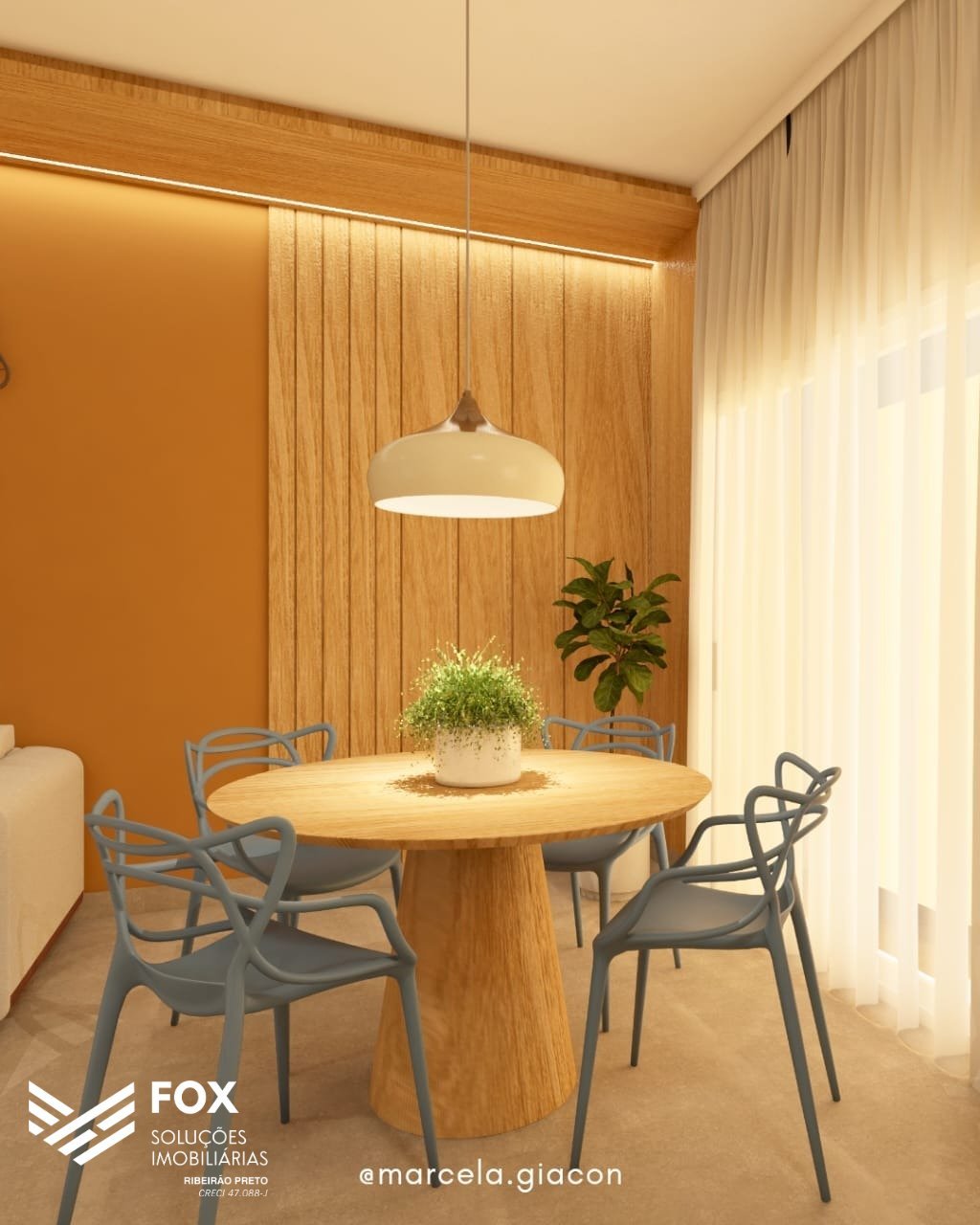 Projeção da sala