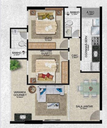 apartment em Rua Oceânica, Recanto da Sereia - Guarapari - ES