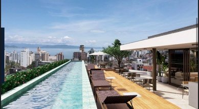 apartment em Ângelo La Porta, Centro - Florianópolis - SC