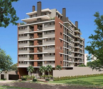 apartment em Rua José Cadilhe, Água Verde - Curitiba - PR