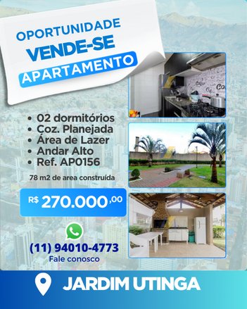 apartment em Avenida Sapopemba, Jardim Utinga - Santo André - SP